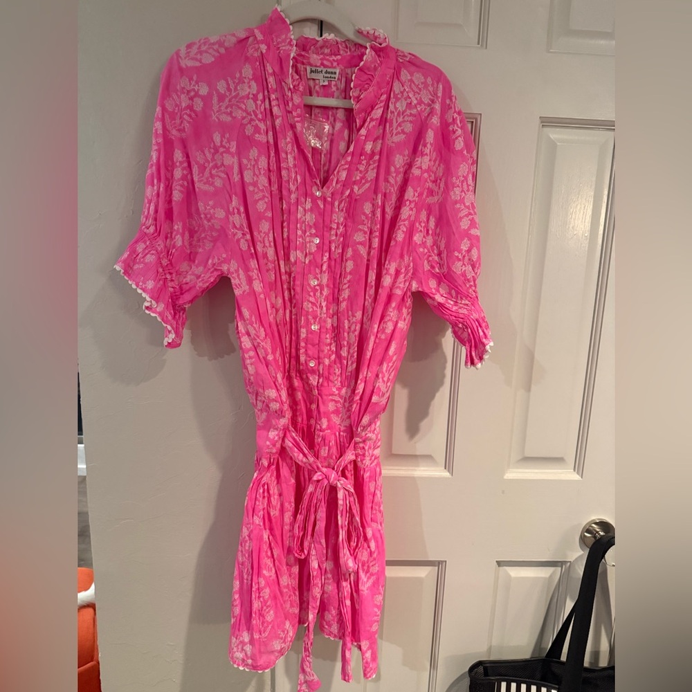 Juliet Dunn pink dress